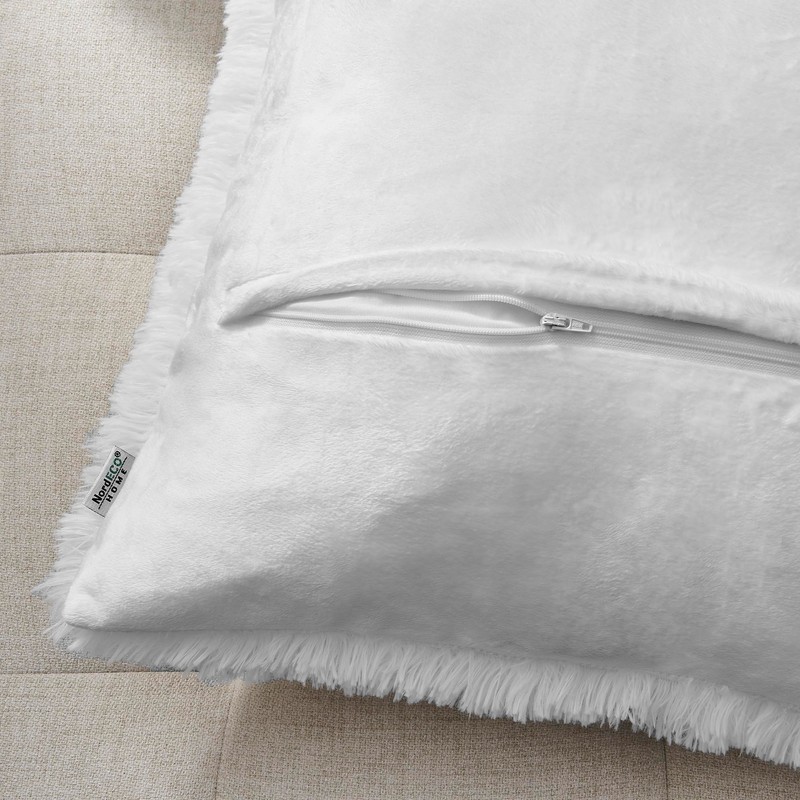 NordECO HOME Luxury Soft Faux Fur Fleece Cushion Cover Pillowcase