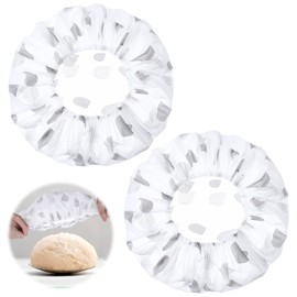 JJUNW Pack of 2 Food Covers, Reusable Proofing Baskets, Round Bowls, Sourdough Bread Baking Accessories, Covers for Proofing Basket, Pot and Food