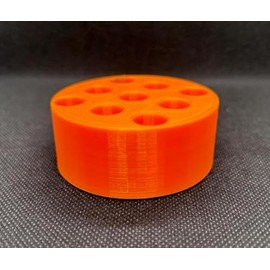 Designz3D 510 Cartridge, Pens and Battery Holder - 9 Spaces Puck (Orange)