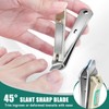 Nail Clippers for Men Thick Nails with Catcher, Upgraded Slanted