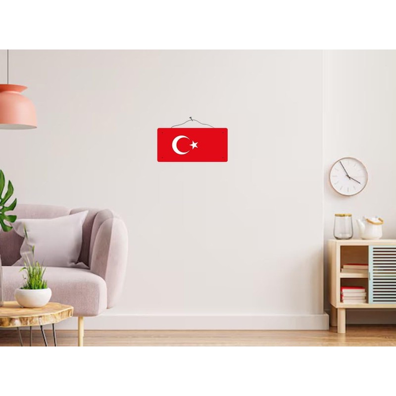 McMug - Turkish Flag - Türkiye - Turkey Metal Sign,