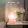 ONEWISH Mushroom Lamp Cute Table Lamp for Bedroom Nightstand Soft
