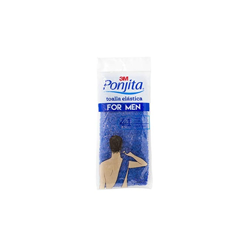 3M, Toalla Elástica para Hombres Ponjita, Limpia y Elimina Impurezas,