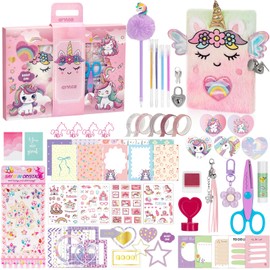 QIYVLOS DIY Journal Kit with Diary, Scrapbook Kit Magical Theme Journaling Supplies Toys for Ages 8-13, Birthday Arts and Crafts Gifts for Teen Girls Ages 8 9 10 11 12 13 14 Year Old