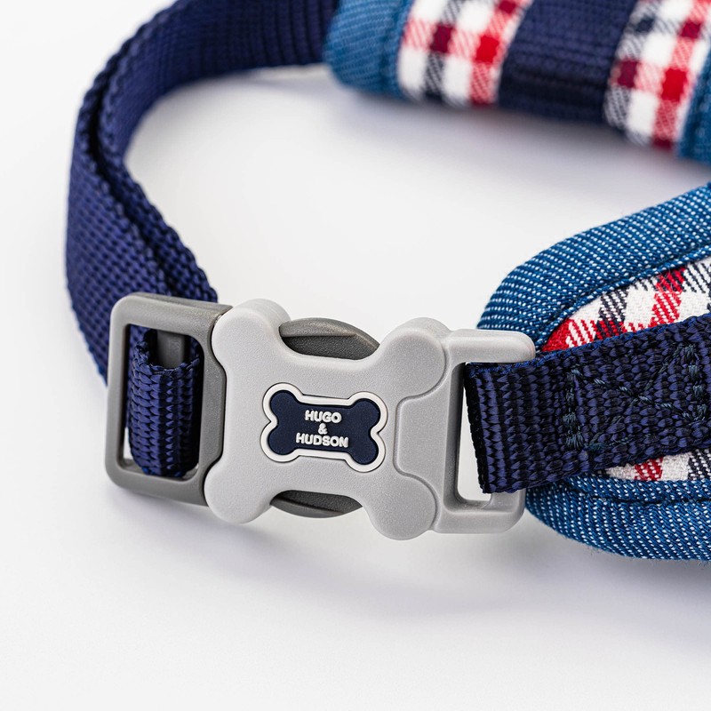 HUGO & HUDSON Fabric Vest Dog Harness - Adjustable Rear