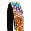 Norbiarz 2pcs Rhinestone Headbands Silver and Rainbow Headdresses Hair Accessories
