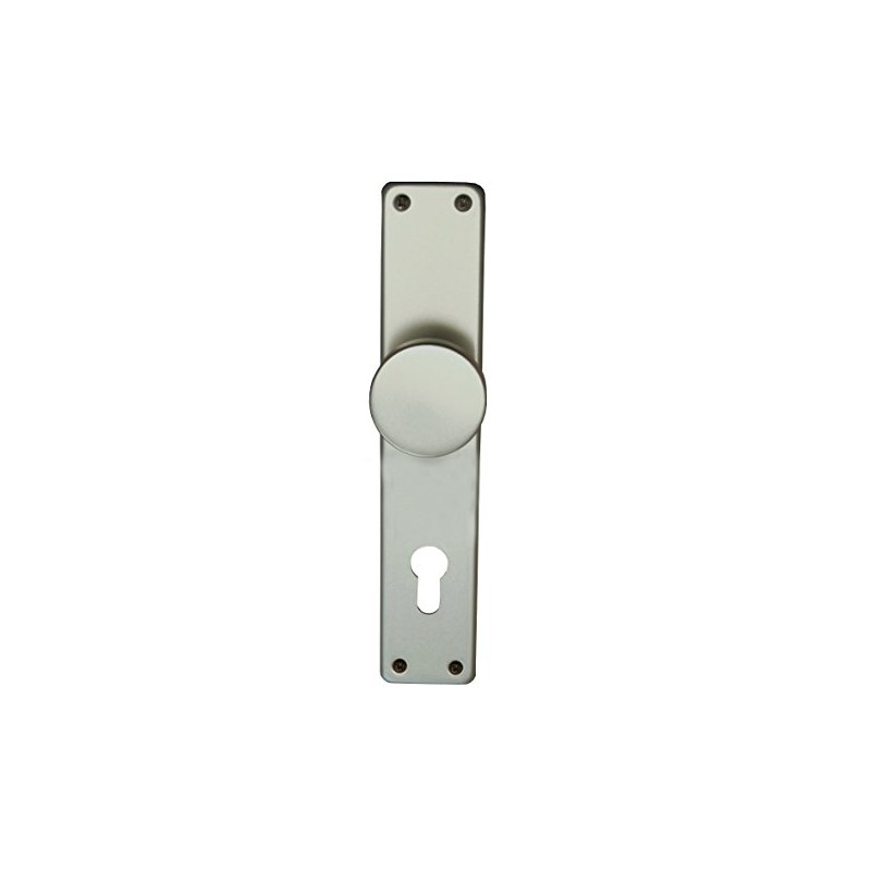 ALPERTEC Tanja – Button Plate Anodised Aluminium PZ Door Handle