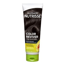 Garnier, Nutrisse Color Reviver 5 Minute Nourishing Color Hair Mask Rich Black, 4.2 Fl Oz