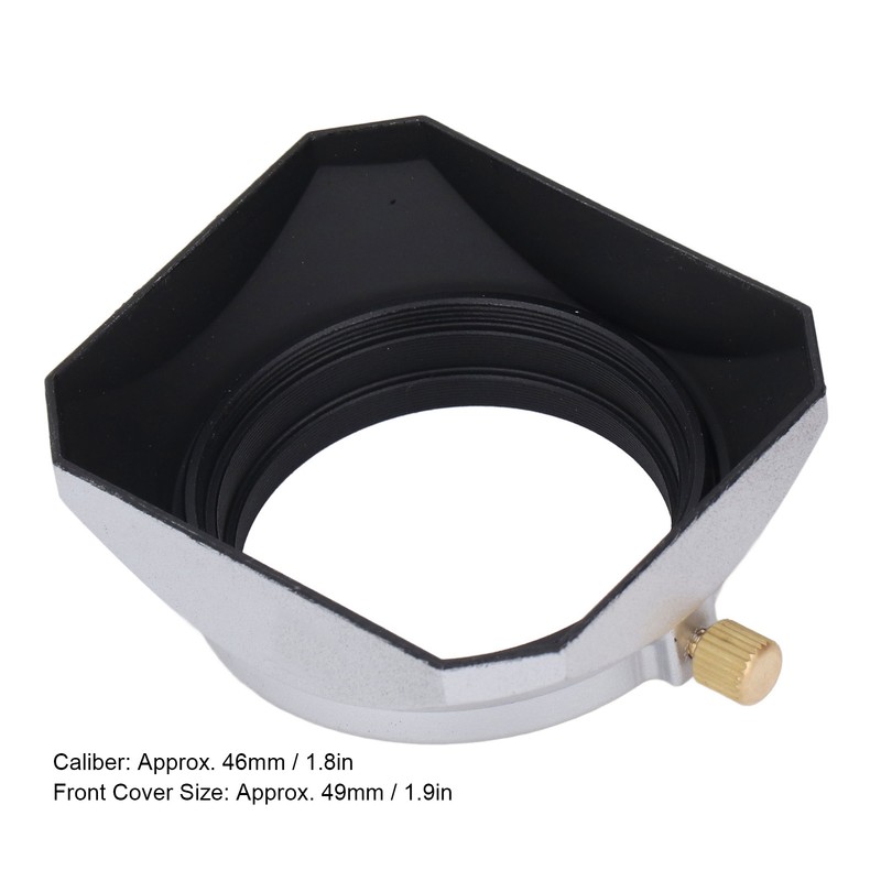 Lens Hood Square Retro 46mm Lens Hood Shade for Digital