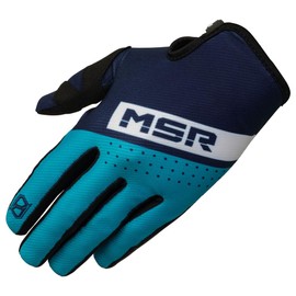 MSR™ Axxis Range MTB Mountain Bike Dirt Bike Motocross MX BMX Outdoor Sports ATV UTV Powersports Riding Gloves for Men and Women Large Blue/White