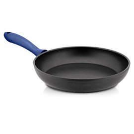 YBM HOME Non-Stick Aluminum Induction Compatible Frying Pan with Handle for Omelets, Simmering, Sautéing, and Braising, Blue - 8 Inch