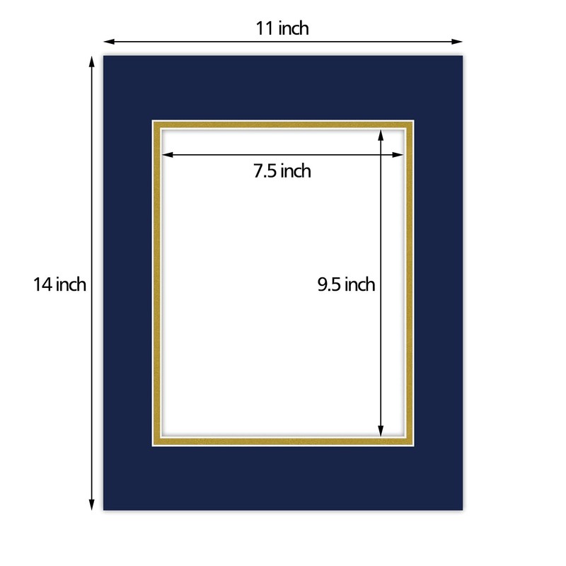 Golden State Art, 11x14 Double Mats for 8x10 - for