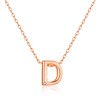 Philip Jones Rose Gold Plated Initial Necklace Letter D Created