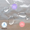 YISURE Shower Curtain Transparent Short 150 cm Height Shorter Shower