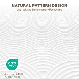 Zenzy 3" Twin XL Bamboo Mattress Topper Cover, Oeko-TEX Certified, Ultra-Soft Zippered Topper Protector with Adjustable Straps, Washable (Cover Only)