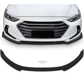 SCITOO Glossy Carbon Look Front Bumper Body Kit fits for Hyundai Elantra 2017 2018