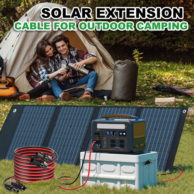 Oududianzi Solar Extension Cable 50Ft, Solar Wire 10AWG, 10 Gauge