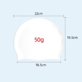 Swimming Cap Swimming Cap Sports Unisex Silica Gel Non Lover Fashion 3D Fit Waterproof Black