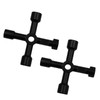 Eabdice Pack of 2 cross keys, universal keys, 4-way keys,