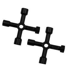 Eabdice Pack of 2 cross keys, universal keys, 4-way keys, multi-function keys for electric cabinet, water meter, elevators and much more.