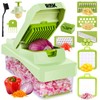 RüK 10-in-1 Vegetable Chopper – 6 Blade Veggie Chopper with