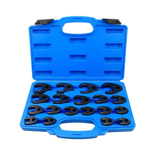 19 PCS 3/8 Inch and 1/2 Inch Crowfoot Flare Nut