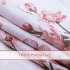 COZZSNUGE Pink Cherry Blossom Shower Curtain, Japanese Sakura Floral Birds