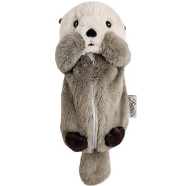 BESTEVER Wild Animal Pen Case, Plush Pouch, Pencil Case, Cute Sea Otter 48138