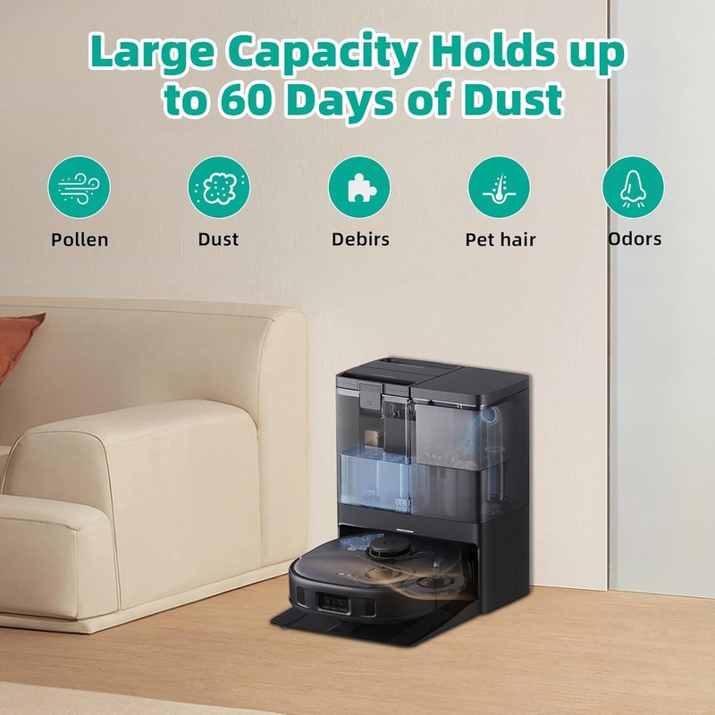 5 PCS Replacement Dust Bag Compatible With Eufy Clean X8