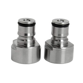 UP100Â KCA-Set UP100 Pair Stainless Steel Keg Coupling Ball Lock Liquid and Gas Adapter Cornelius Style for Draft Home Brew Beer Keg