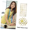 Hohopeti Patchwork Ruler Transparent Sewing Measuring Tool for Quilting Embroidery