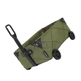 GANAZONO 1pc Box Camping Storage Box Utility Wagon Cart Utility cart with Wheels Tissue Holder Garden cart Picnic Wagon Collapsible Utility cart Storage Basket Leather Travel Folding