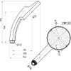SANEI Shower Head, Large Shower Plate, Made in Japan, Generous