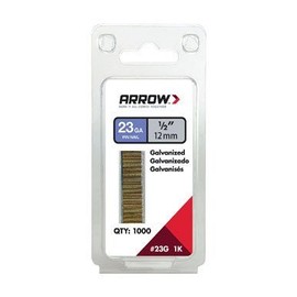 Arrow Fastener 23 Ga. Smooth Shank Straight Strip Pin Nails 1/2 in. L x 0.03 in. Dia. 1,000 pk