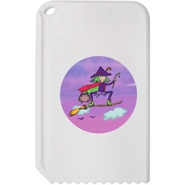 Azeeda 'Witch Riding Broomstick' Plastic Ice Scraper (IC00041284)