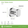 Symmons 353RH Dia Wall-Mounted Robe Hook in Polished Chrome