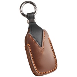 [smasol] Smart Key Case, Genuine Leather, Key Cover, Crosstrek/Forester/Revorg/Impreza Compatible (Subaru Subaru Compatible), Men's, Women's, Car Specific Design Accessory (Genuine Leather, Brown)