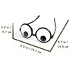 HOHAJIU Googly Eyes Glasses, Funny Glasses Pranks Toy, Novelty Shaking