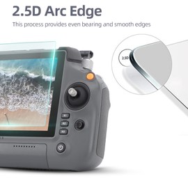 Palumma RC Drone Remote Control Screen Protector for DJI RC plus/Inspire 3/T50/T25/T40/T20P/M30/M30T HD Tempered Glass Screen Protector Film(2pcs)