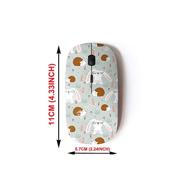 2.4G Wireless Mouse with Cute Pattern Design for All Laptops