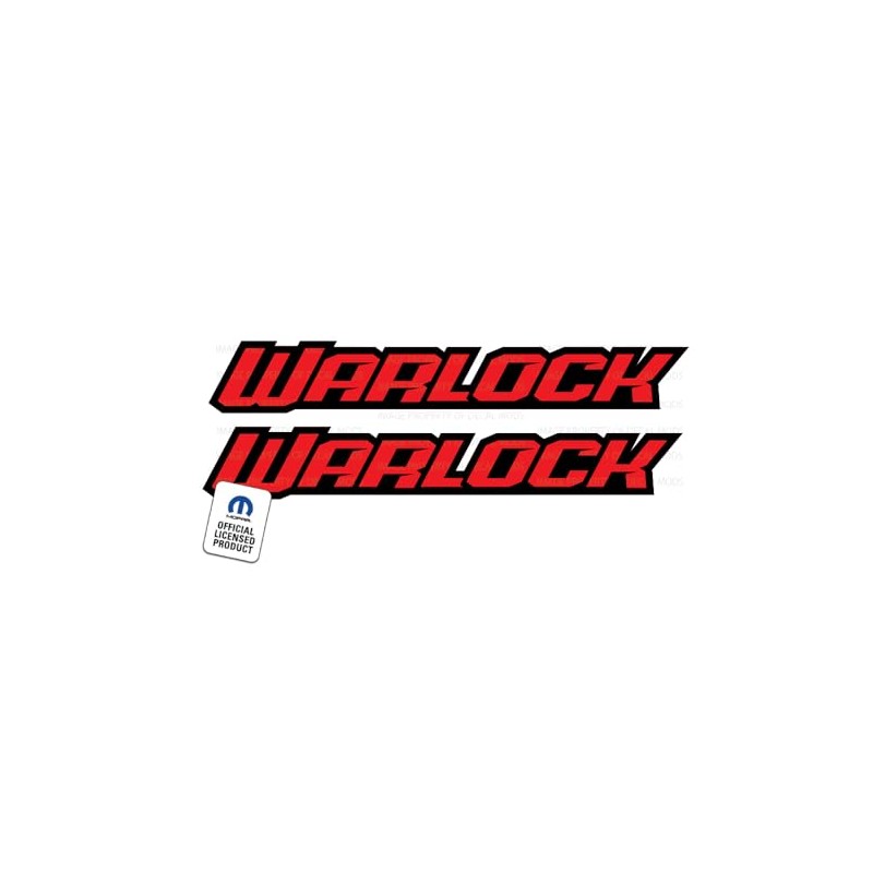 Decal Mods Warlock Bedside Graphic Decal Sticker Replacement for Dodge