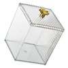 CAXUSD 2pcs Cotton Pad Holder Transparent Cosmetic Organizer for Makeup