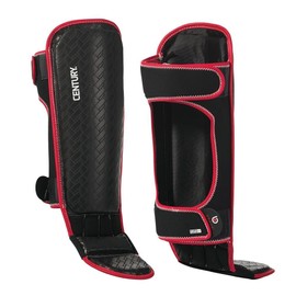 Century 센추리 브레이브 신 이스텝 가드 | 무술 보호 장비 빨간색 / 검은색 성인 소형 메드 Century Brave Shin Instep Guard | Martial Arts Protective Gear Red/Black Adult Small/Medium