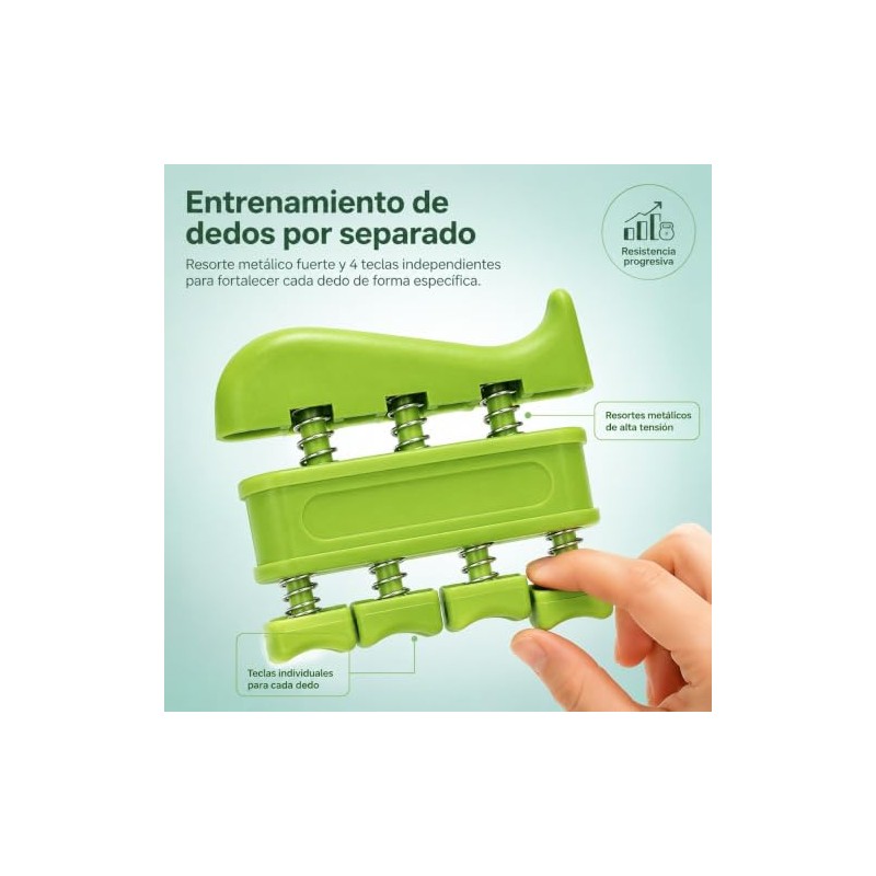 11 PCS Ejercitador de Agarre Ajustable (6.6-88 lb / 3-40