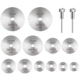 14 Piece Set Cutting Disc Set, Cutting Disc, Metal Mini Drill Cutting Blade for Wood Plastic Metal Stone Cutting Circular Saw Blade
