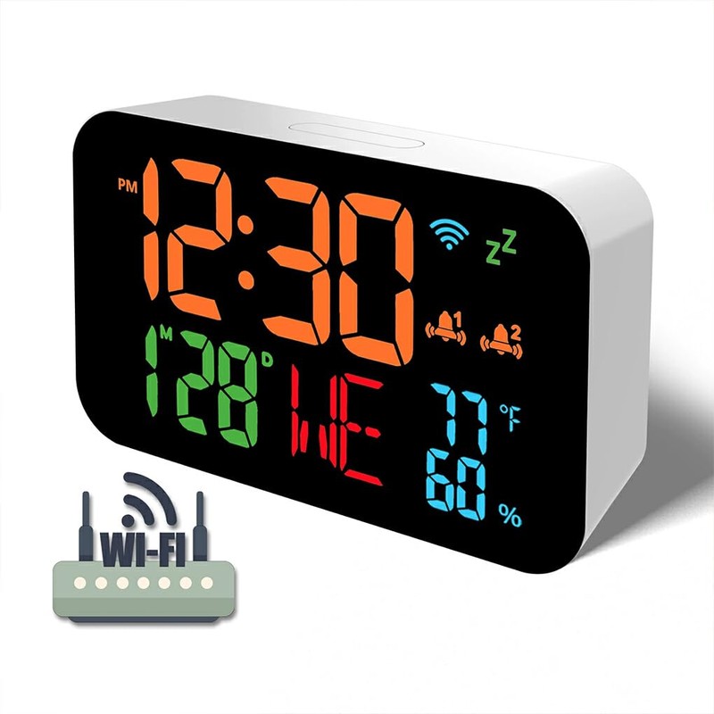 LED Display Intelligent Thermometer Hygrometer with Digital Screen for Remote