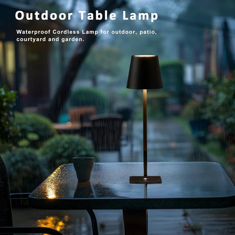 4 Pack Led Cordless Table Lamps-Wireless Rechargeable Lamps Bulk of