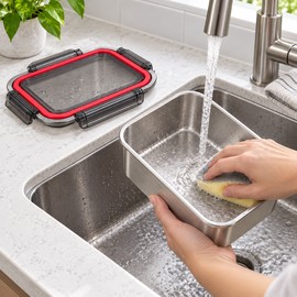 1500ml 304 Stainless Steel Leakproof Lunch Box – Reusable Meal Prep Container for School, Office, Travel and Everyday Meals