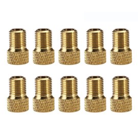 NAMVO Bicycle Bike Tire Tube Pump Presta to US Schrader Valve Converter Adapter - 10Pcs