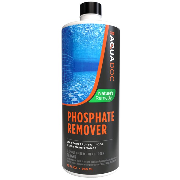 Pool Phosphate Remover - Fast Acting, Maximum Strength Phosphate Removal Pool Chemical - Perfect for Pool Openings to Make Your Pool Phosphate Free - AquaDoc White